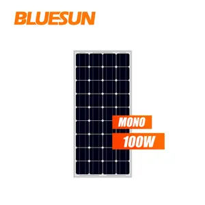 Bluesun Panel Surya Monokristalin 12 Volt, 100 Watt 110 Watt 12 V 18V 100 W Modul PV Perahu RV Panel Surya Mini Panel Surya 50W