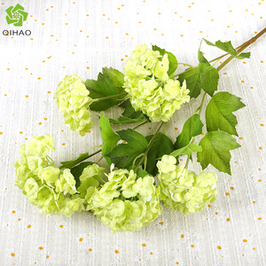 QIHAO <b>Artificial</b> <b>Hydrangea</b> Flower 5-Head Silk Flower High Simulation Wedding Home Decor - Product Image 3