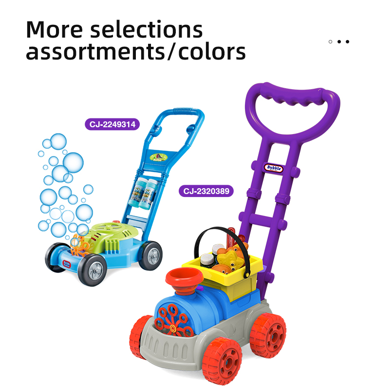 Máquina De Burbujas Automática Con Forma De Cortacésped Para Niños – Juguete Exterior Con Luces LED, 4 Frascos De Líquido Concentrado, Regalo De Verano Para Mayores De 3 Años