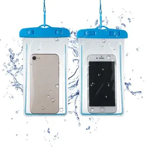 Excellent quality sealed waterproof clip pvc phone bag for cellphone