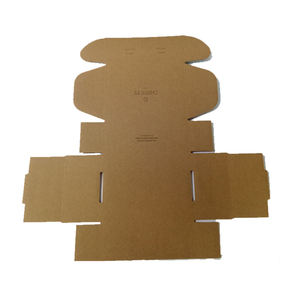 Paquete de papel plegable con cajas de embalaje, paquete de papel Kraft corrugado con dibujos animados, color marrón - Product Image 2