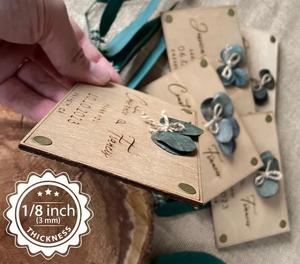 Invitations de <span class=keywords><strong>mariage</strong></span> en bois de luxe Style de conception moderne pour le vrac de Noël - Product Image 4