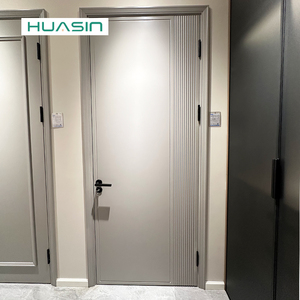 Portes en bois massif Huasin 2025 de haute qualité, <span class=keywords><strong>prix</strong></span> d'usine personnalisé, pour les constructeurs, les développeurs, les architectes du monde entier, entrée, salle de bain, couloir - Product Image 4