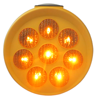 Feu de signalisation solaire CadSolar Sunflower 400 mm 8 LED autonomie 15 jours IP65 pour parking et barrière