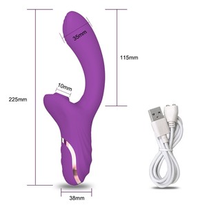 2-in-1 Female Sucking Rabbit <b>Vibrator</b> with G-spot & Clitoris Stimulation 100% Waterproof USB Charging 7 Frequencies - Product Image 3