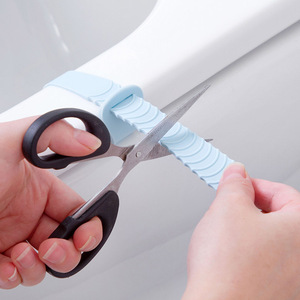 Silicone Toilet Seat Lifter Handle Round Blue C0G82 Non Electric Four Seasons Use - Product Image 3