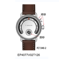 Montre mécanique Gear Train, montre multifonctionnelle pour homme, mouvement à heures sautantes, nouvelle montre mécanique pour homme, montre Gearbox