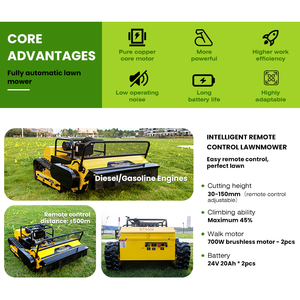 Cortadora de Césped con Control Remoto Todoterreno de Alta <span class=keywords><strong>Tracción</strong></span>, Altura de Corte 20-200 mm, Ancho de Corte 20-200 mm - Product Image 5