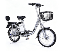 Vélo Électrique Urbain Double Siège 350W 48V de Haute Qualité pour Adultes – Vélo de Commutation Électrique pour 2 Personnes – Offre Spéciale