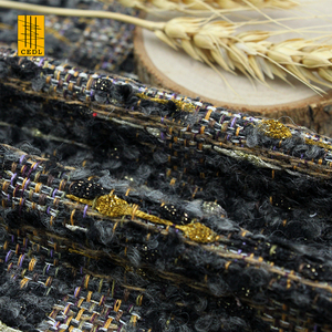 Thiết Kế Hiện Đại Cực Kỳ Bền Sợi Nhuộm Fancy Sợi Len Polyester Vải Cho Phù Hợp Với Váy Váy Khăn Che - Product Image 1