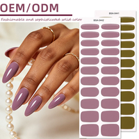 Enveloppes d'ongles en gel brillantes, non toxiques et sans UV, couleur unie personnalisée, classiques, rouge rose, mauve, bordeaux, rouge foncé, pour la manucure en salon et l'art des ongles