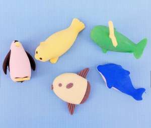 Gomme à effacer en forme de pingouin 3D originale, gomme à effacer en forme de pingouin 3D géante, gomme à effacer fantaisie en forme d'animal pour cadeau d'enfant - Product Image 1