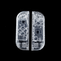 Cangkang Transparan Pengganti untuk Pegangan Kiri dan Kanan N Switch untuk Joy Cons Crystal Cover Case