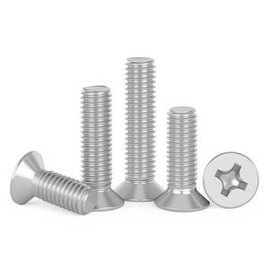 GELISEN 304 Stainless Steel Phillips Countersunk Head <b>Screws</b> M2 M3 <b>M4</b> M5 M6 Flat Machine Bolts - Product Image 1