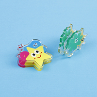 Offre Spéciale – Clips pour Cheveux et Carnets en Acrylique Transparent Imprimés UV Personnalisés, Motifs Mignons de Dessins Animés, Prix de Gros, Matériau PP, Idéal pour Cadeau