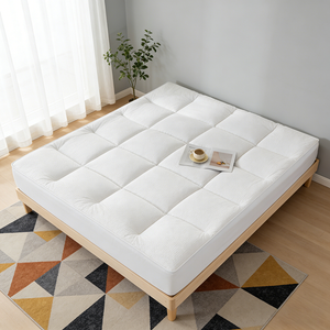 Cubrecolchón de Algodón Ecológico de Lujo, con Costuras, Tela de Terciopelo Suave, Transpirable, Agradable al Tacto, Comodidad de Hotel para el Dormitorio - Product Image 2