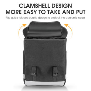 WEST BIKING新しい33L大容量サイクリングバッグ自転車リアラックパックバイクサドルバッグ3D両面自転車リア収納バッグ - Product Image 4