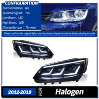 Pour Sharan 2012-2019 : Ensemble de phares 12V avec nouvelle conversion de lentille LED, feux de jour et clignotants séquentiels