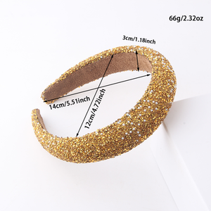 <span class=keywords><strong>Serre</strong></span>-tête large élastique en strass et perles de haute qualité pour <span class=keywords><strong>femme</strong></span>, accessoire de cheveux de luxe pour fête et <span class=keywords><strong>mariage</strong></span>, vente en gros - Product Image 6
