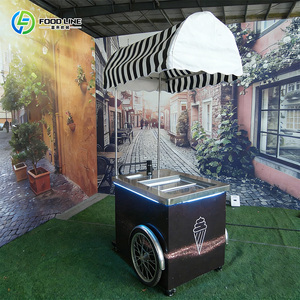 Chariot à glace pliable, chariot à glace italienne avec congélateur pour l'affichage - Product Image 5