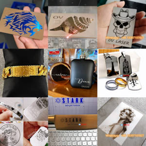 Máquina de grabado láser con logotipo de tarjeta de crédito de metal personalizado Tarjetas DE CRÉDITO grabadas con láser 30W Tarjeta de crédito de metal con láser de fibra - Product Image 3
