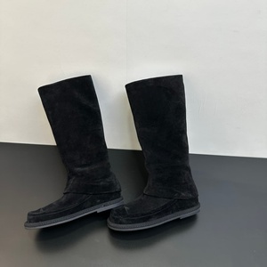 <span class=keywords><strong>Bottes</strong></span> pour femmes de haute qualité, tendance et à la mode, plates, avec protection haute de la jambe, dessus en daim, tube de botte non contraint, marque CC - Product Image 6