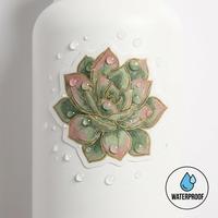 Etiquetas Adhesivas Ecológicas para Plantas Suculentas, Etiquetas Personalizadas con Logotipo de Plantas, Calcomanías de Vinilo Mate Orgánico para Frascos de Cosméticos
