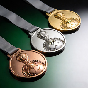 Medalla Personalizada con Logotipo para la Copa Mundial de Fútbol 2026, Diseño de la Copa Hércules, Premios Metálicos en Oro/Plata/Bronce para Ceremonias de Entrega de Premios - Product Image 6