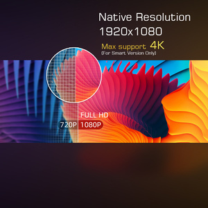 [Thiết Kế Mới Cao 9800 Lumens 1080P Máy Chiếu] Nhà Máy OEM ODM Đầy Đủ HD LED LCD Di Động Rạp Hát Tại Nhà Video Máy Chiếu - Product Image 6