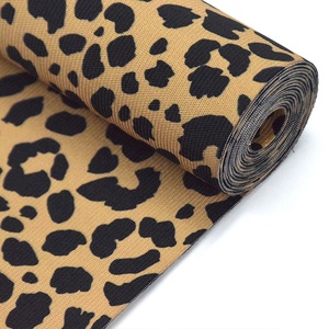 Modieuze Luipaardprint Breden <span class=keywords><strong>Webbing</strong></span> Voor Sport Buikgordel Kleding Accessoires - Product Image 4