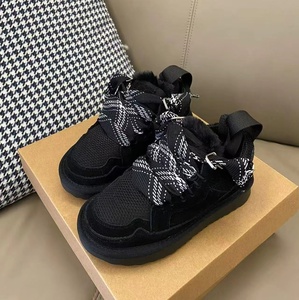 รองเท้าบูตลุยหิมะมีเชือกผูกสำหรับผู้หญิงกันน้ำได้รองเท้าลำลองสำหรับเดินให้ความอบอุ่น - Product Image 1