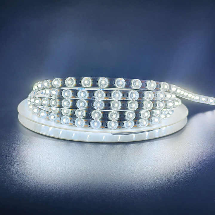 2024 Diffuse Reflection DC 24V High-brightness Lens LED Strip SMD2835 ...