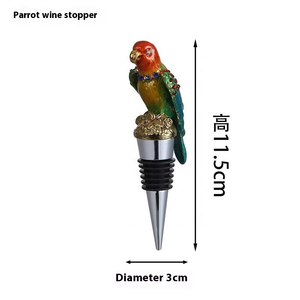 Bouchon de bouteille en émail en forme de <span class=keywords><strong>toucan</strong></span>, décanteur à vin en forme de perroquet, bouchon de vin en forme de mouette, bouchon de fraîcheur en forme de pie et d'hirondelle - Product Image 6