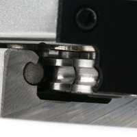 Riel de guía lineal de doble eje integrado de 38 mm de ancho, rodillo deslizante para maquinaria de carpintería CNC, perfil de aluminio SGR15N SGB15N
