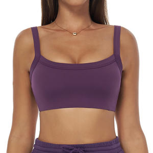 Großhandel Nude Open Back <span class=keywords><strong>Strappy</strong></span> Gym Fitness Wear Plus Size <span class=keywords><strong>Yoga</strong></span> Sport-BH für Frauen U-förmigen Rücken Fitness-BH - Product Image 3