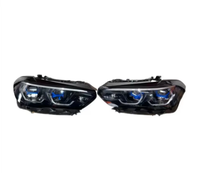 CZKOAUTO Feebest Nouveauté Phare pour BMW X5 G05 X6 G06 Black Shadow Laser 5A55AA5 5A55AA6 Gauche