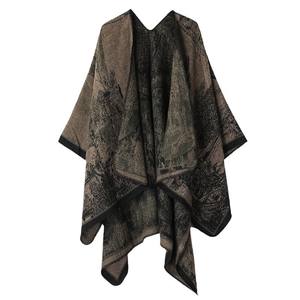 ผ้าคลุมด้านนอกสำหรับผู้หญิงสไตล์ภูมิภาคจีนฤดูใบไม้ร่วงและฤดูหนาวยอดนิยมเสื้อคลุมสำหรับเดินทางเหมาะสำหรับชุดท่องเที่ยวทิเบตลาซา - Product Image 1