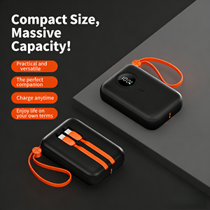 Chargeur portable personnalisé LOGO PD22.5W à charge <span class=keywords><strong>super</strong></span> rapide, batterie externe de grande capacité 10000mAh avec câbles pour cadeau - Product Image 5