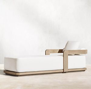 Cama Redonda de Exterior <span class=keywords><strong>Walden</strong></span> con Toldo, Cama de Patio de Resina de Teca Resistente al Agua, Tumbona Redonda con Estructura de Metal - Product Image 2