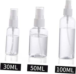 Muestra Gratuita de Fábrica, Botellas de Spray de Plástico Transparente con Acabado Brillante de 30, 50 y 100 ml para Perfume, con Tapa de Plástico, para Hombre - Product Image 5