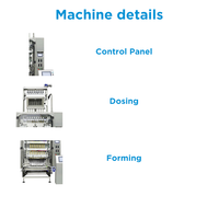 Vente directe d'usine de machine d'emballage verticale entièrement automatique pour poudres, adaptée au poivre, au café, au lait en poudre.