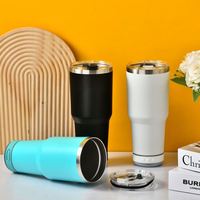 Bouteille d'eau en acier inoxydable de 30 oz, étanche, portable, avec haut-parleur sans fil Bluetooth intégré