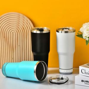 Bouteille d'eau en acier inoxydable de 30 oz, étanche, portable, avec haut-parleur sans fil Bluetooth intégré - Product Image 2