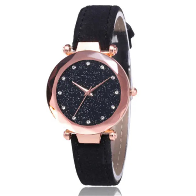 Women's Watches Leather Strap Large Face