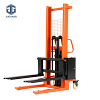 Gerbeur électrique 1500 kg, hauteur de levage 3 m, gerbeur de palettes d'entrepôt avec moteur AC, fourches réglables
