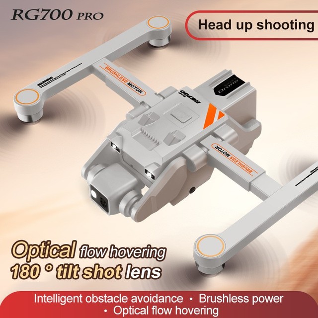RG700pro Quadcopter Brushless Drone for Aerial Photography, Optical Flow, ESC, Dual Camera, GPS, One-Key Return-to-Home Flight