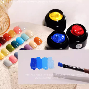 Pintura para Uñas en Tres Colores Primarios: Rojo, Amarillo, Azul, Negro y Blanco, Esmalte de Uñas en Gel UV Básico para Salón de Uñas - Product Image 3