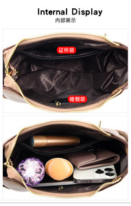 Bolsos de Lujo Nuevos para Mujer, Bolsos de Diseñador de Gran Capacidad, Bolso Cruzado de Hombro para Mujer, Bolso de Mano Casual de PU Personalizado para Dama - Product Image 6