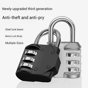 Bán Buôn Giá Du Lịch Keyless Trường Phòng Tập Thể Dục Hành Lý Với Bền 4 Chữ Số Kết Hợp Ổ Khóa Kẽm Hợp Kim Mật Khẩu Ổ Khóa - Product Image 3