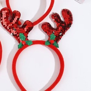 Diadema navideña de dibujos animados con cuernos de ciervo, accesorios para el cabello con diseño de árbol de Navidad, adecuados para que niños y niñas asistan a fiestas - Product Image 4